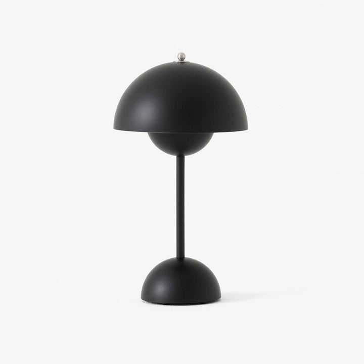 Norvo | Minimalist Blomsterpotte Bordlampe - Oppladbar Nattbordlampe & Trådløs Design Soppformet Lamper
