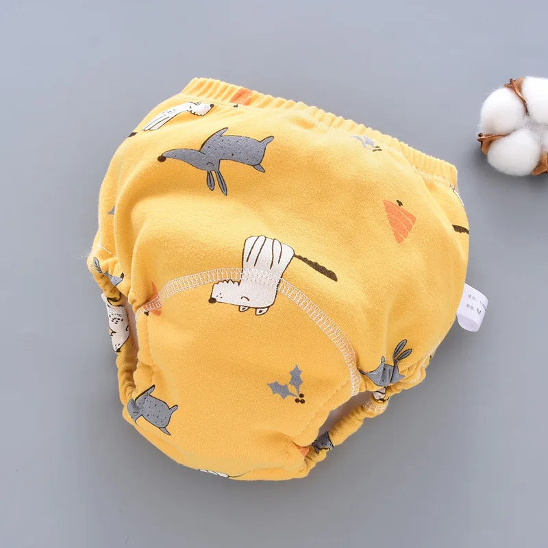 Norvo | Gjenbrukbare Treningsbukser for Spedbarn – Komfortable Bomullbleier med 6-lags Beskyttelse – Toaletttrening