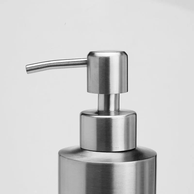 Norvo | Rustfritt stål flytende såpedispenser - Lotionpumpe for håndsåpe på kjøkken & bad, 250ml/350ml/550ml
