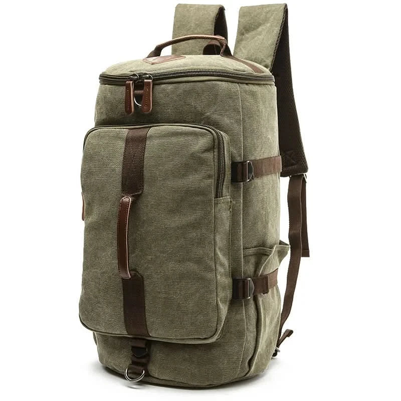 Norvo | Herre Canvas Duffel Bag for Reiser og Daglig Bruk