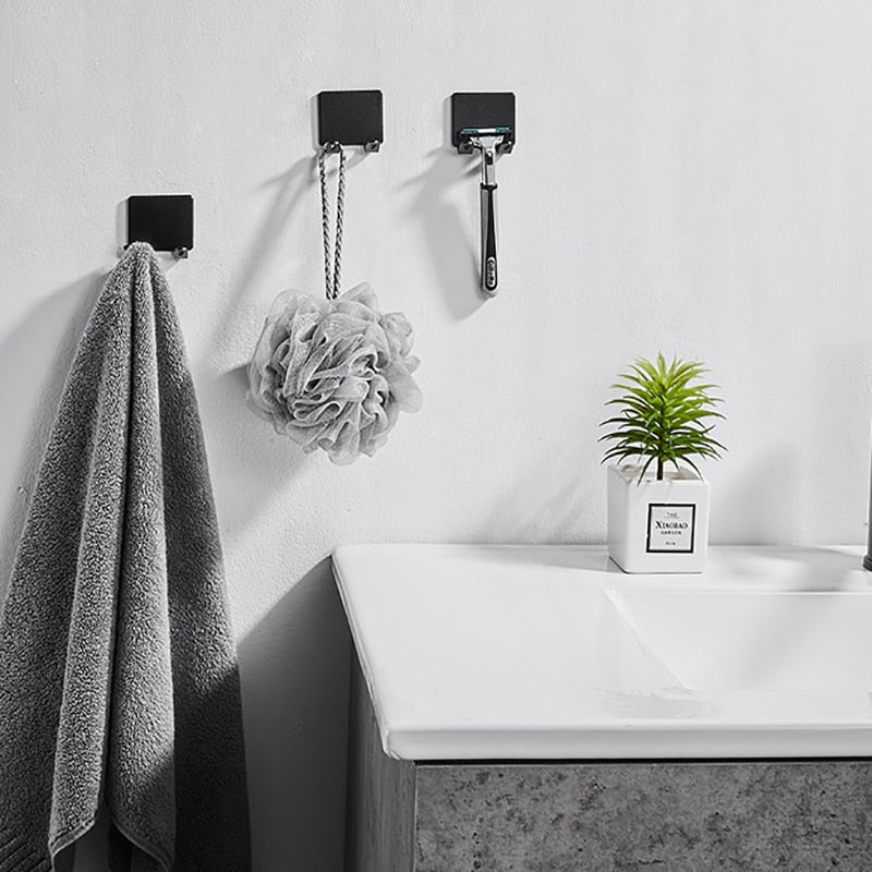 Norvo | Punch-fri Razor Holder Oppbevaringskrok (1/2/3 Biter) - Veggmontert Barberhylle for Menn til Badet