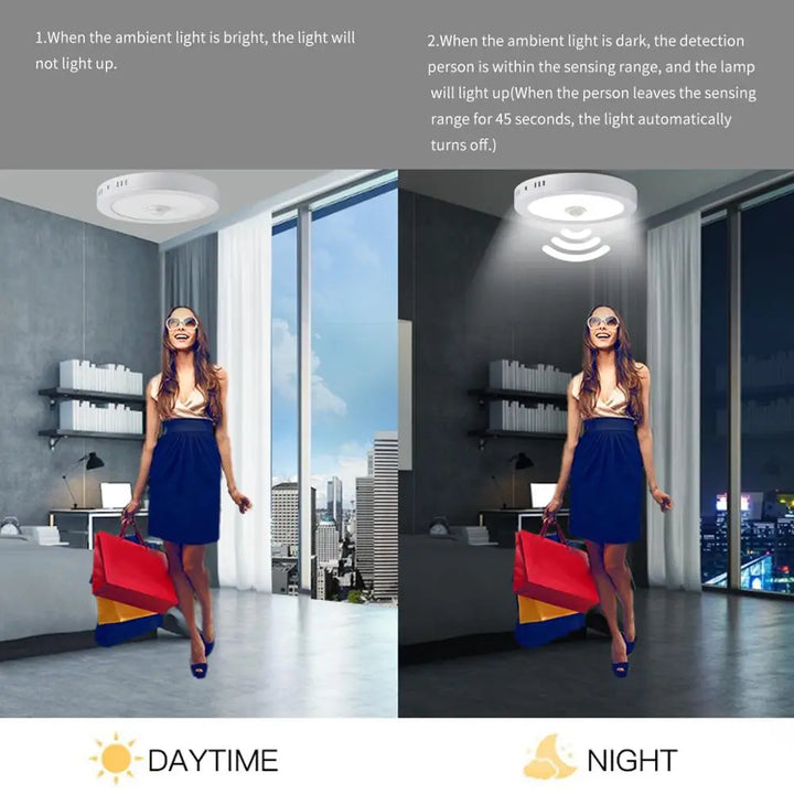 Norvo | Bevegelsessensor LED Taklamper – Smart Belysning for Hjemmet
