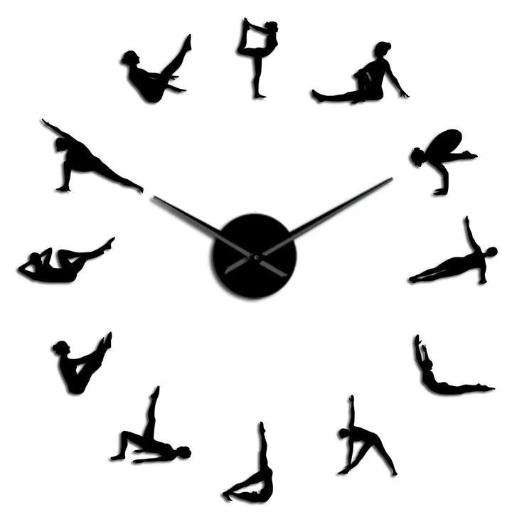 Norvo | Pilates Poses DIY Veggklokke