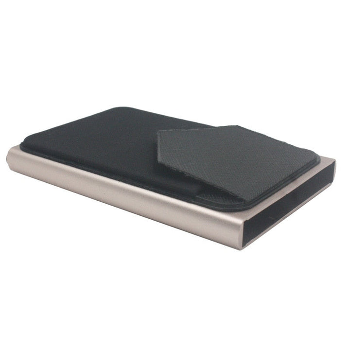 Norvo | Pop-Out Aluminium RFID Blokkerende Lommebok med Hurtigtilgang Skyver