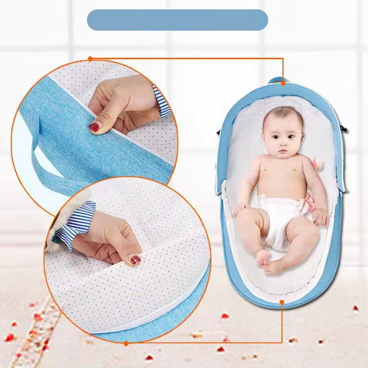 Norvo | DreamNest | Sikkerhet og komfort for barnet ditt - Sammenleggbar babyseng med myggnett