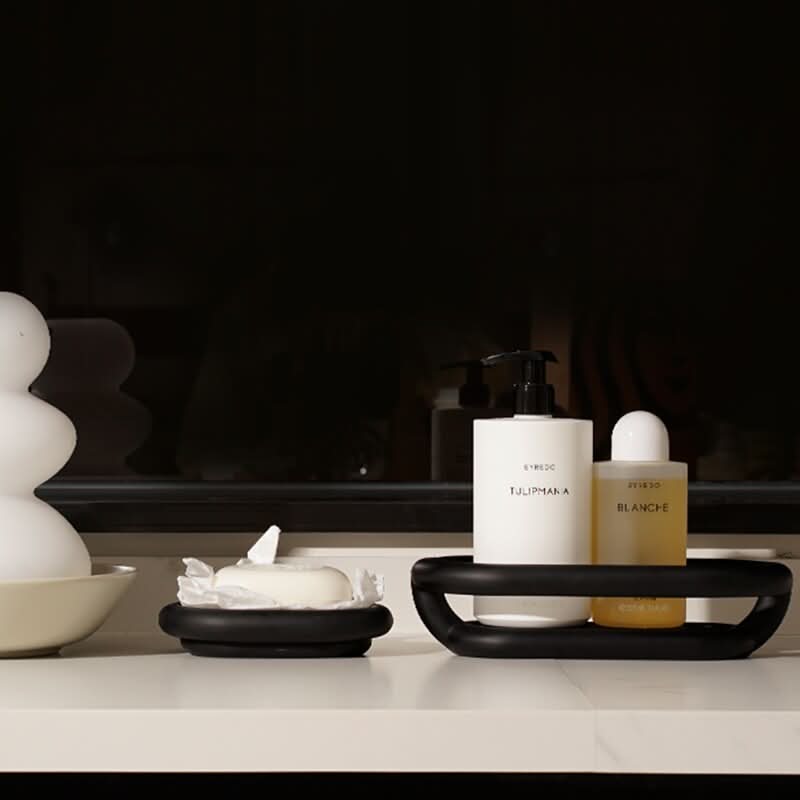 Norvo | LUXDISH – Abstrakt såpeskål og baderomshylle