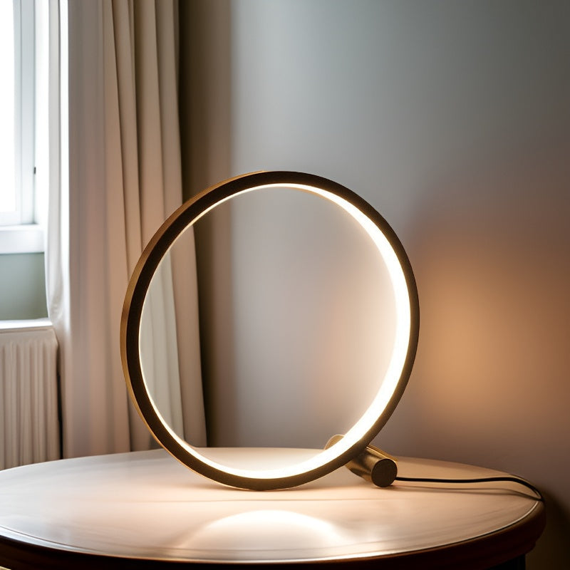 Norvo | LED Minimalist Dimmbar Rund Bordlampe - RumiLight