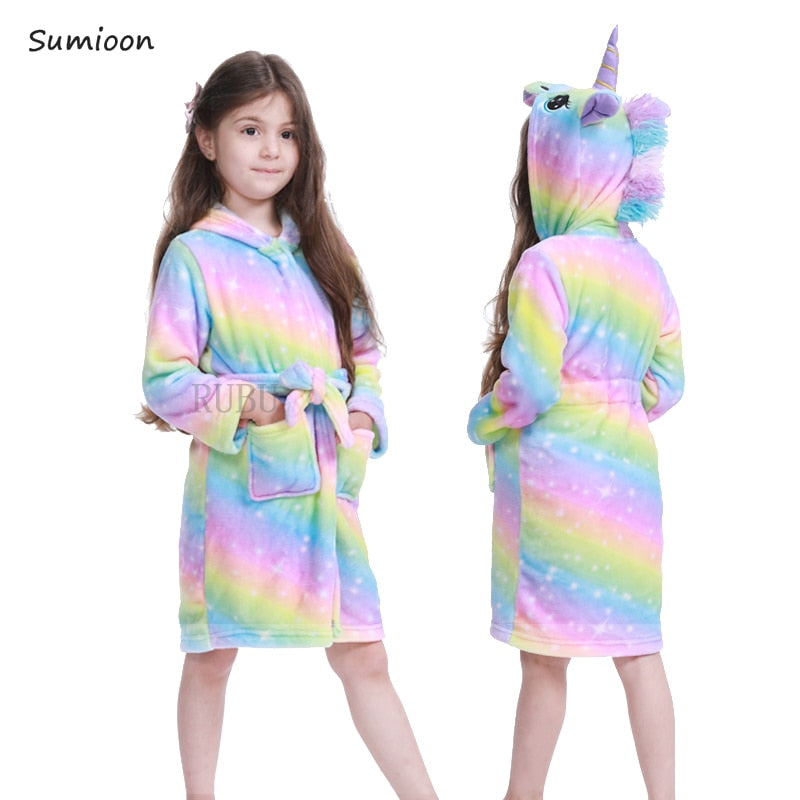 Norvo | Barne Einhorn Badekåpe