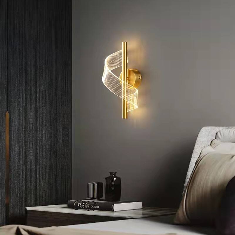 Norvo | Luksus Glass Vegglampe med Lysestake