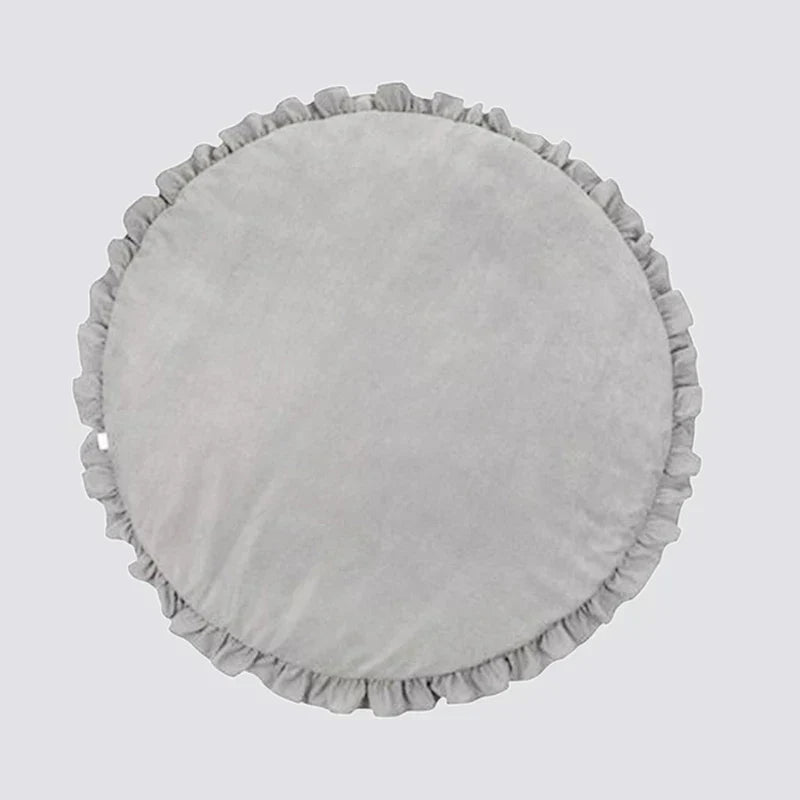 CozyCotton Rund Matte – Myk Lek- og Krabbe Matte