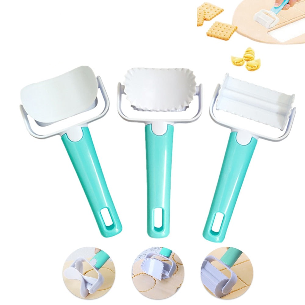 Norvo | 3Pcs Kake Dekorering Deig Kutter Rulle