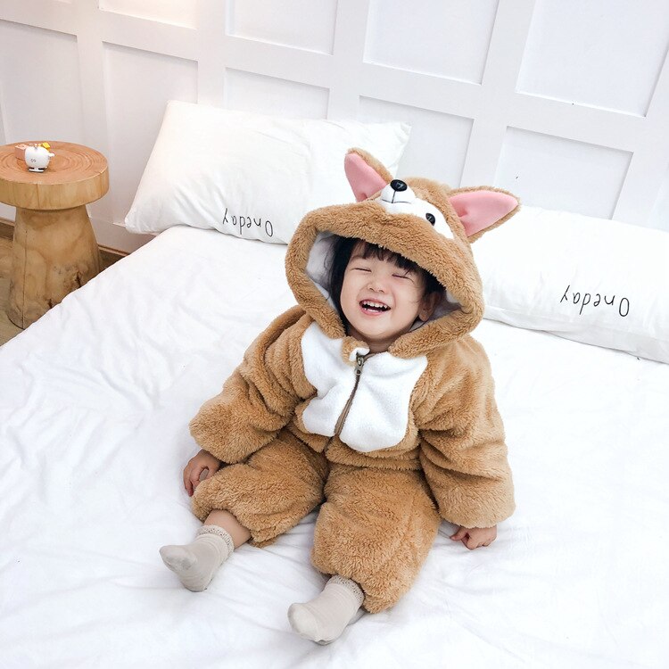 Norvo | Furry Baby Sjarmerende Dyrekostyme Helkropp Onesie