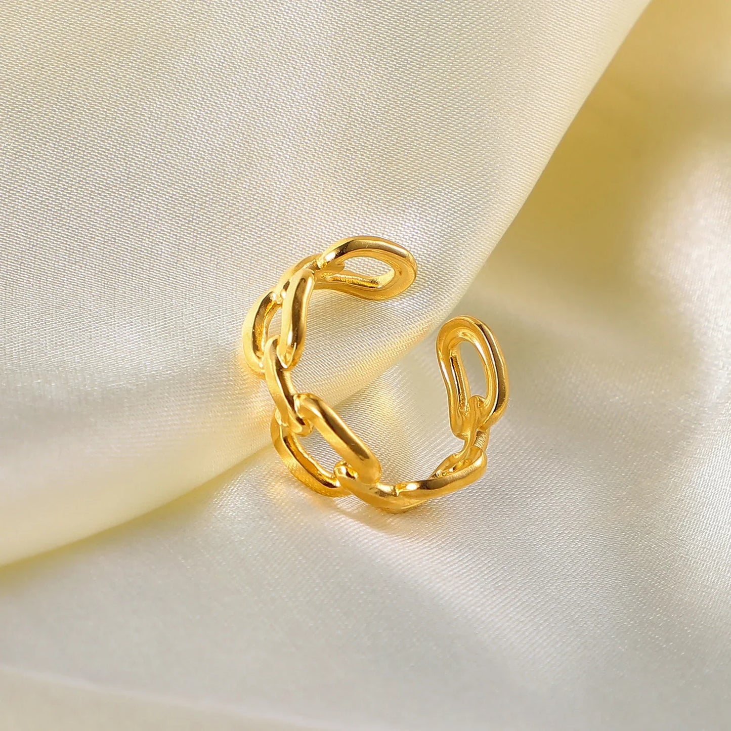 Norvo | 18k Justerbar Elegant Kjede Koblet Ring