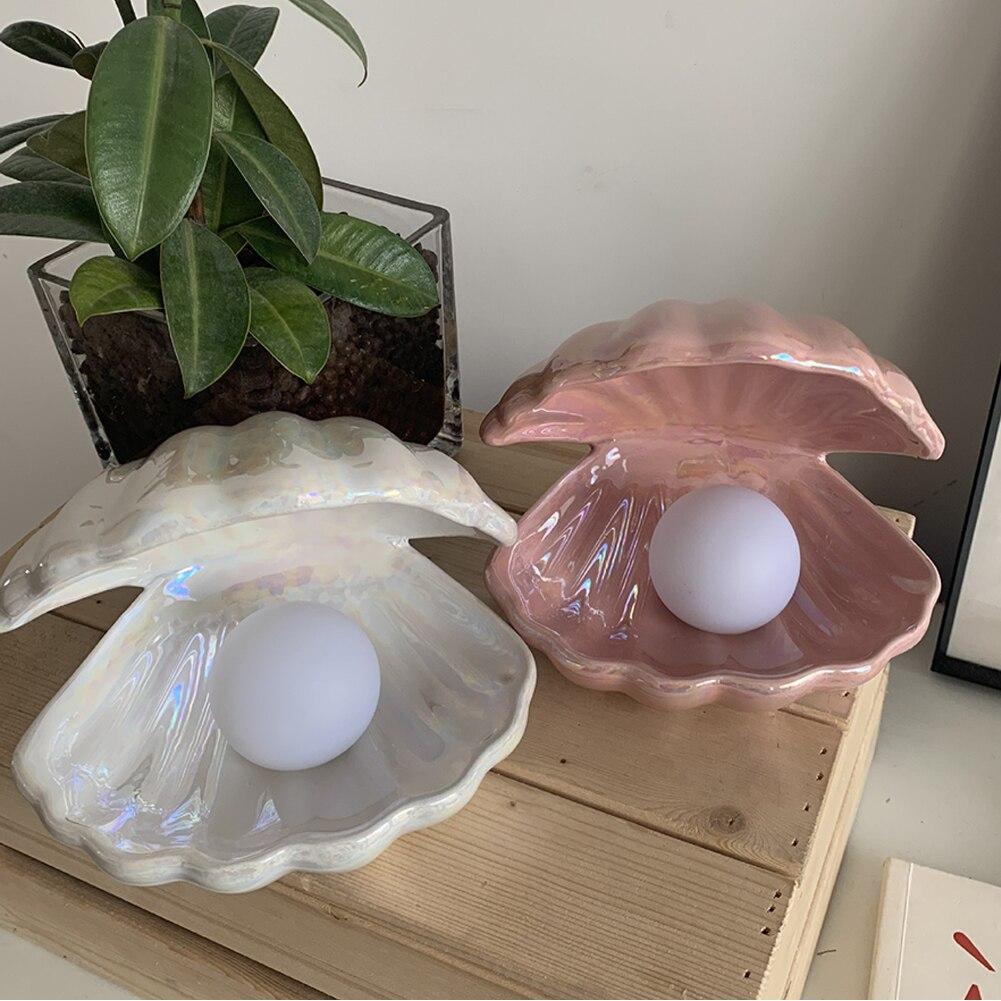 ShellGlow Lampe – Elegant Skallbelysning med Perle Norvo