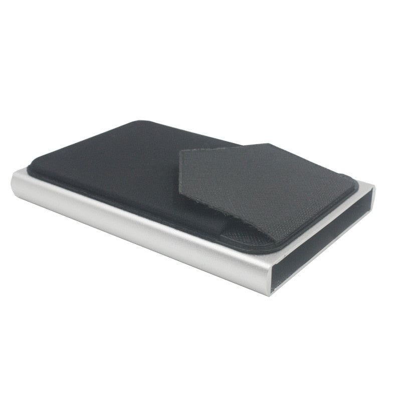 Norvo | Pop-Out Aluminium RFID Blokkerende Lommebok med Hurtigtilgang Skyver