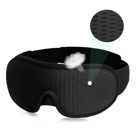 Norvo | 3D Søvnmaske | Lysblokkerende og myk polstret