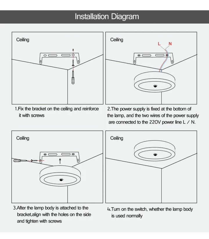 Norvo | Bevegelsessensor LED Taklamper – Smart Belysning for Hjemmet
