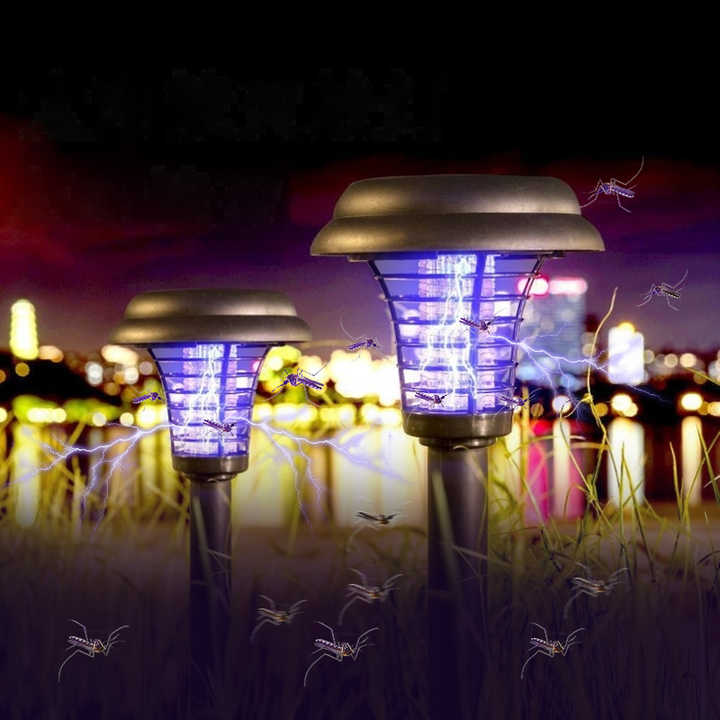 Norvo | Sol Insektdreper med LED Lys – Vanntett Hagebelysning for Myggavvisning
