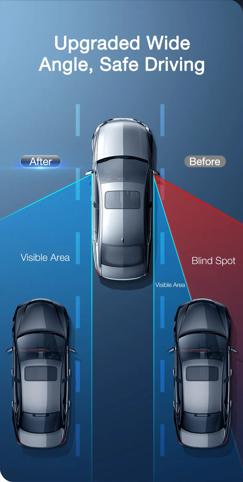 Norvo | Bil 360 Grad Bredvinkel Blind Spot Speil