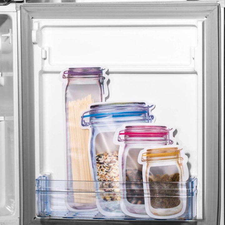 Norvo | Gjenbrukbare Gjennomsiktige Krukke Oppbevaringsposer