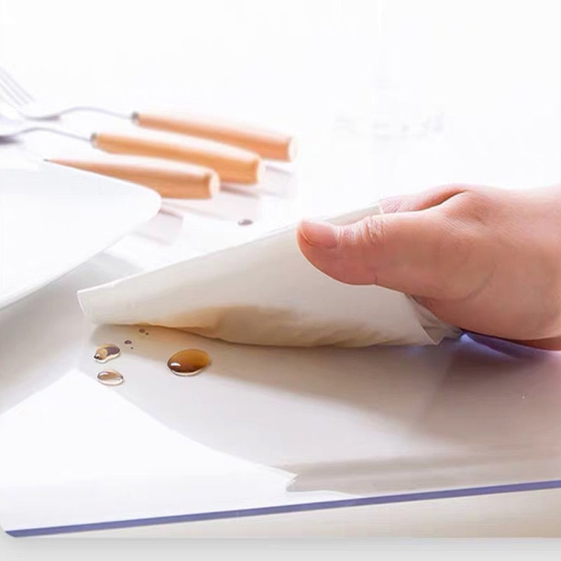 Norvo | Transparent Frostet PVS Bordbeskytter