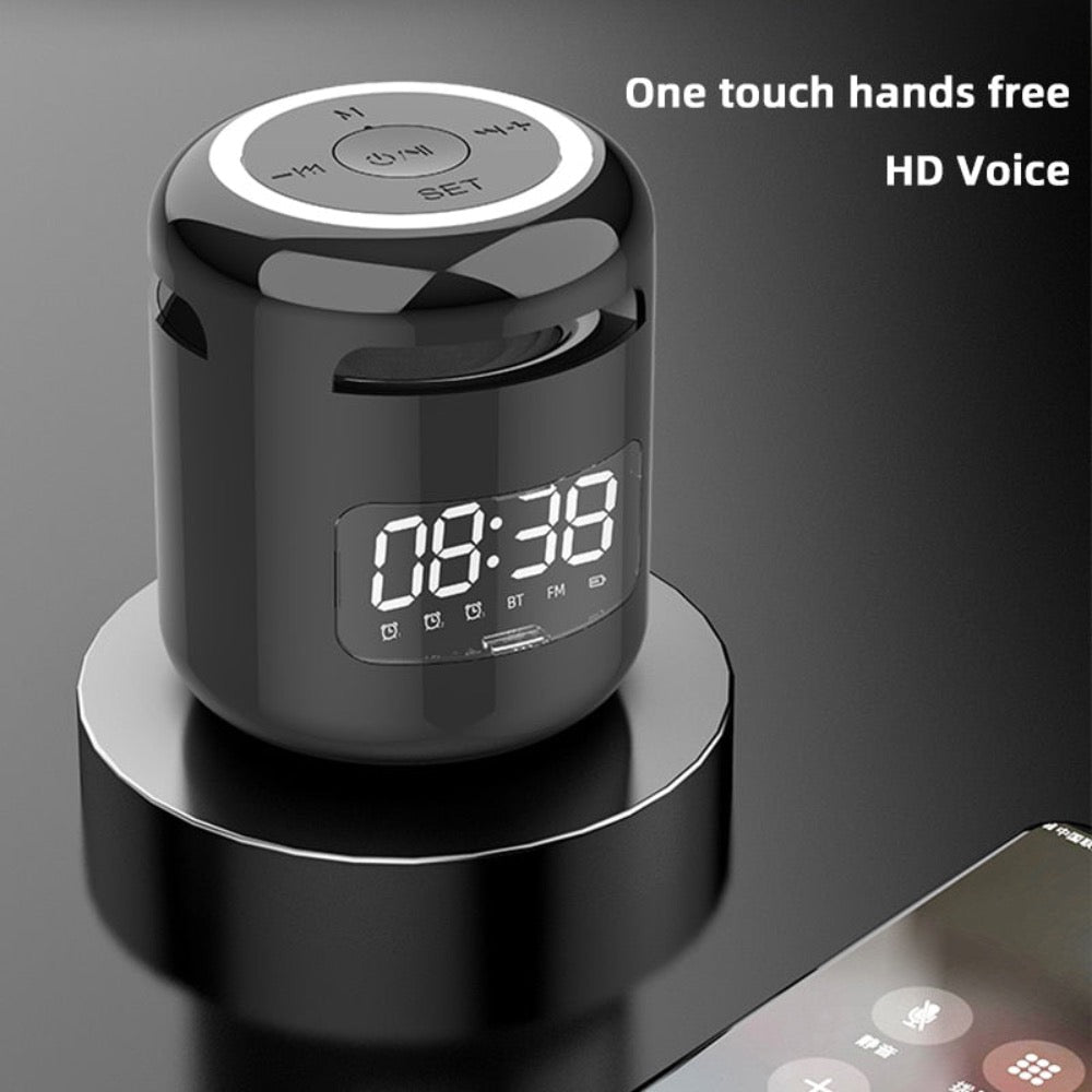 Norvo | Bluetooth Høyttaler med FM Radio Vekkerklokke