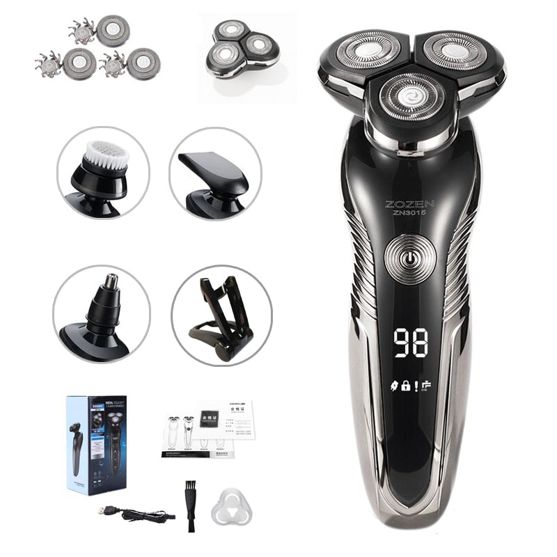 Serie Barbermaskin – Oppladbar Barbermaskin for Fuktig og Tørt Norvo