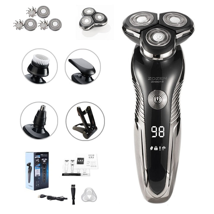 Serie Barbermaskin – Oppladbar Barbermaskin for Fuktig og Tørt Norvo