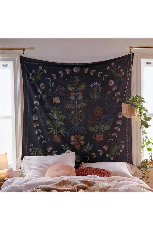 Himmelsk Botanisk Tapestry