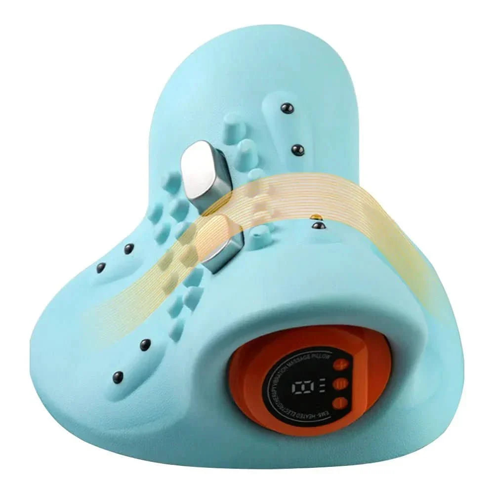 Norvo | EMS nakke massager med akupressur og trekk for smertelindring