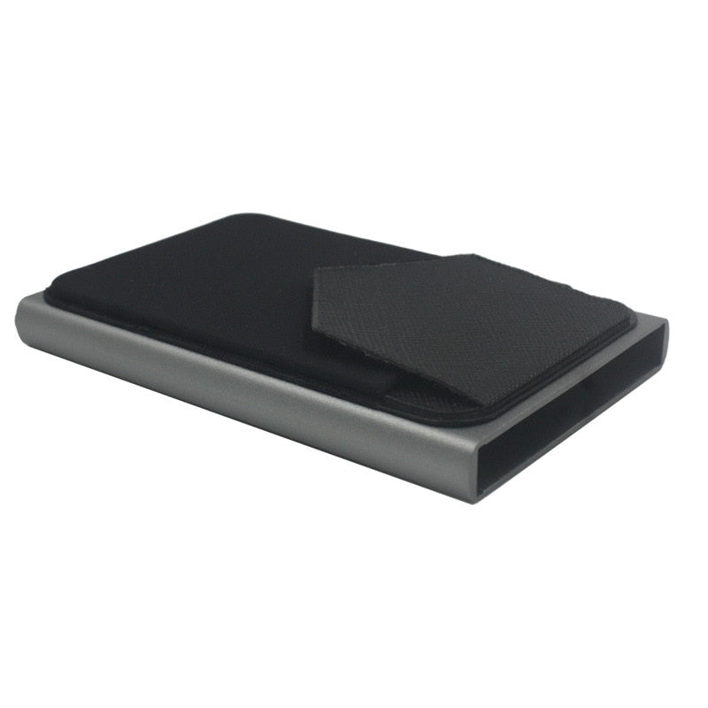 Norvo | Pop-Out Aluminium RFID Blokkerende Lommebok med Hurtigtilgang Skyver