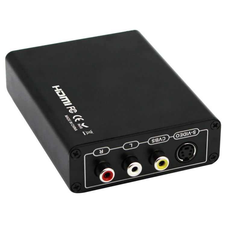Norvo | HDMI til Composite / AV S-Video Converter RCA CVBS/L/R Video Converter Adapter, EU Plugg
