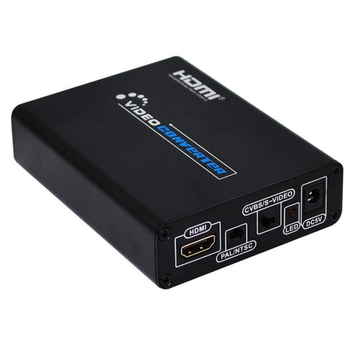 Norvo | HDMI til Composite / AV S-Video Converter RCA CVBS/L/R Video Converter Adapter, EU Plugg