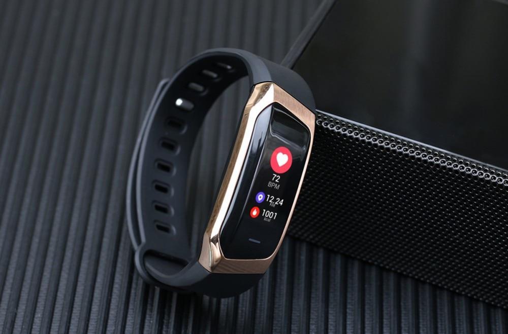 Norvo | Fitband Smartklokke Vanntett Blodtrykk Oksygen Pulsmonitor Sport Armbånd