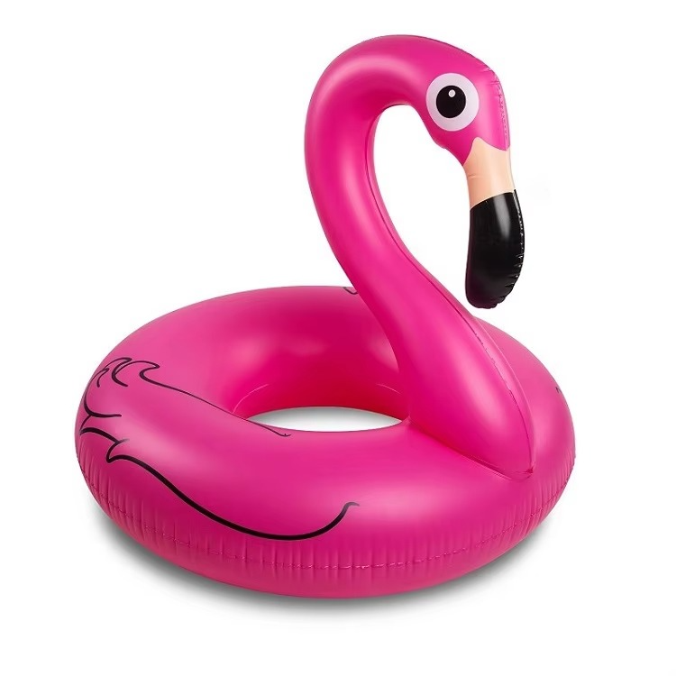 Norvo | Pink Flamingo Oppblåsbar Badepute for Sommer Moro