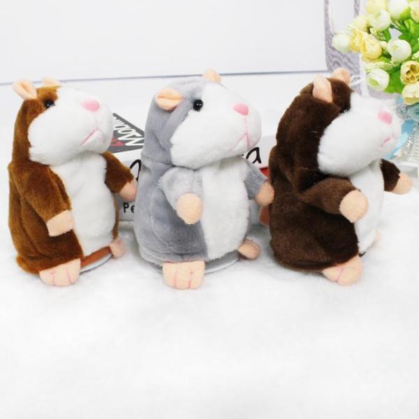 Norvo | #1 Beste Snakkende hamster Cheeky Repeating Søte Plagg Toy Julegave