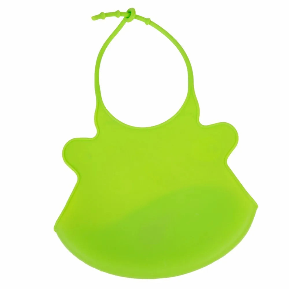 Norvo | Baby smekke laget av silikon med oppsamlingsskål – Vanntett & Justerbar