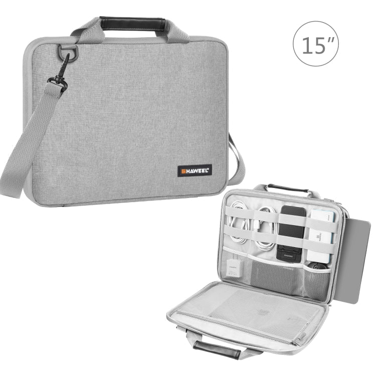 Norvo | HAWEEL 14.0 tommer - 16.0 tommer dokumentsnor hurtigtask for Macbook, Lenovo Thinkpad, ASUS, HP (Grå)