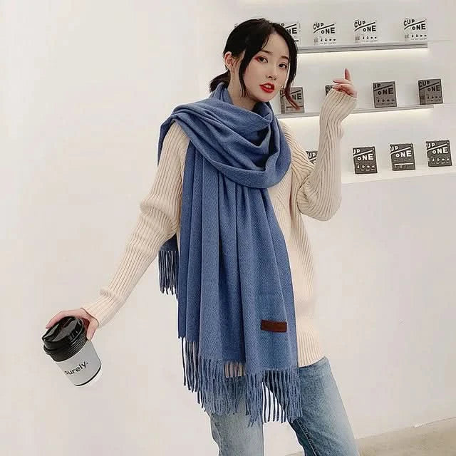 Norvo | Kvinne bomulls vinter skjerf – Myk, varm, elegant stil