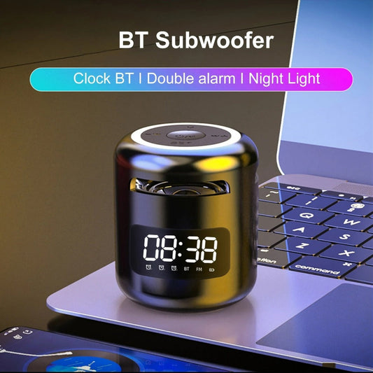 Norvo | Bluetooth Høyttaler med FM Radio Vekkerklokke