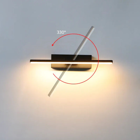 Norvo | Moderne roterende soverom nattbord vegglampe - Justerbar LED vegglampe sokkel