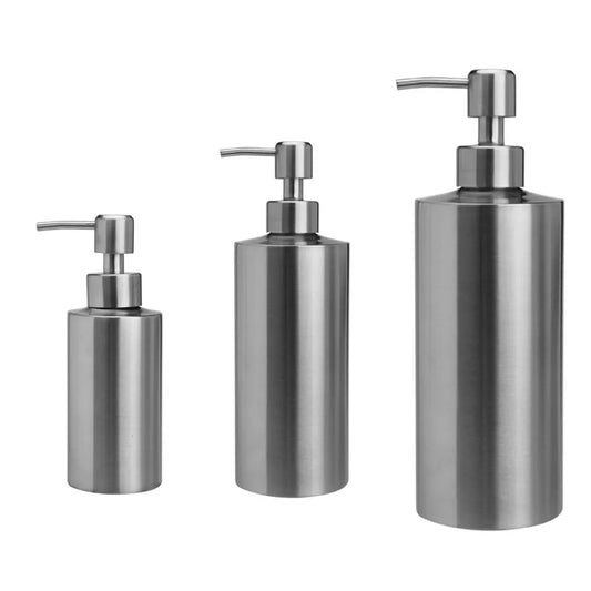 Norvo | Rustfritt stål flytende såpedispenser - Lotionpumpe for håndsåpe på kjøkken & bad, 250ml/350ml/550ml