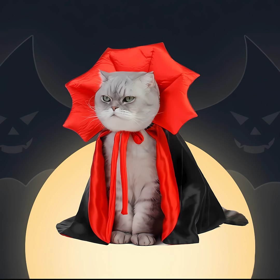 Norvo | Halloween Vampyr Kappe Kjæledyr Kostyme