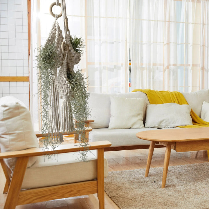 Norvo | Håndlaget Makrame Luftplante Hengende Kurv