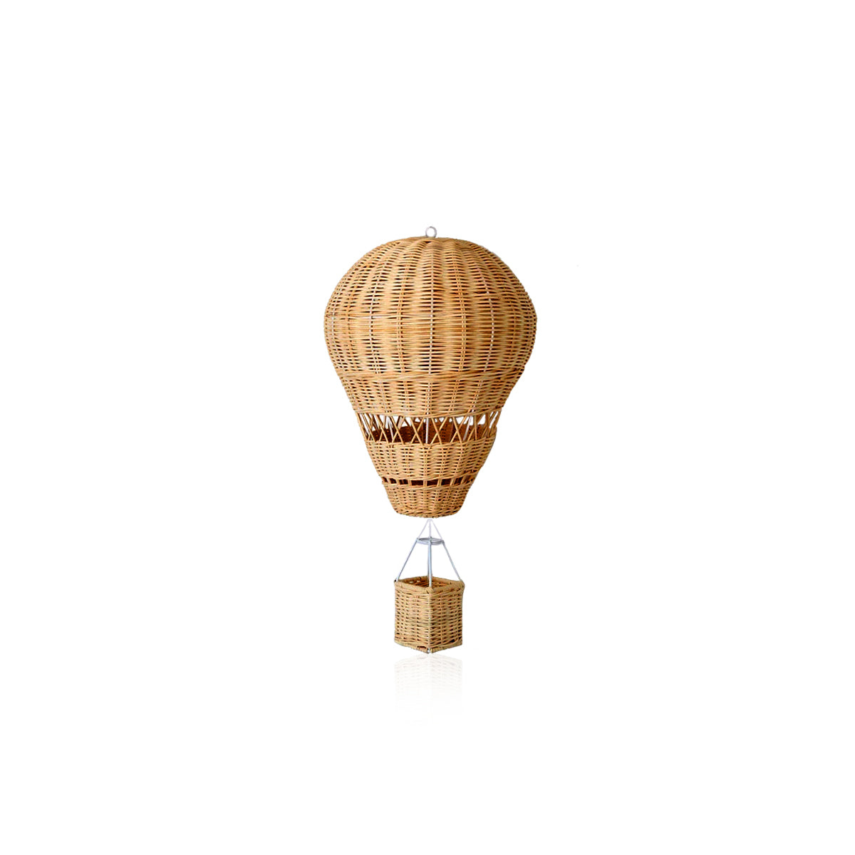Norvo | Håndlaget Rattan Vevd Ballong Mobil Ornament