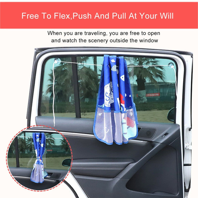 Norvo | Baby Personvernbeskyttelse Justerbar UV-beskyttelse Bilvindu Solskjerm