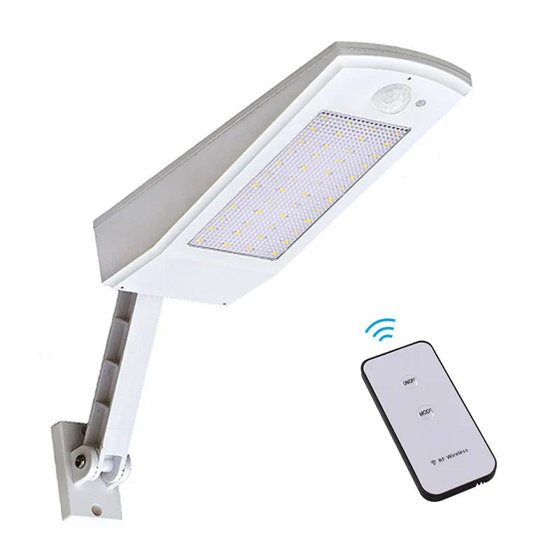 Norvo | Lumenova SolarTech Sols LED Vegglampe 900lm | 48 LED-er | 4 Lyskilder | Bevegelsessensor & Svingarm | IP65 Værbestandig