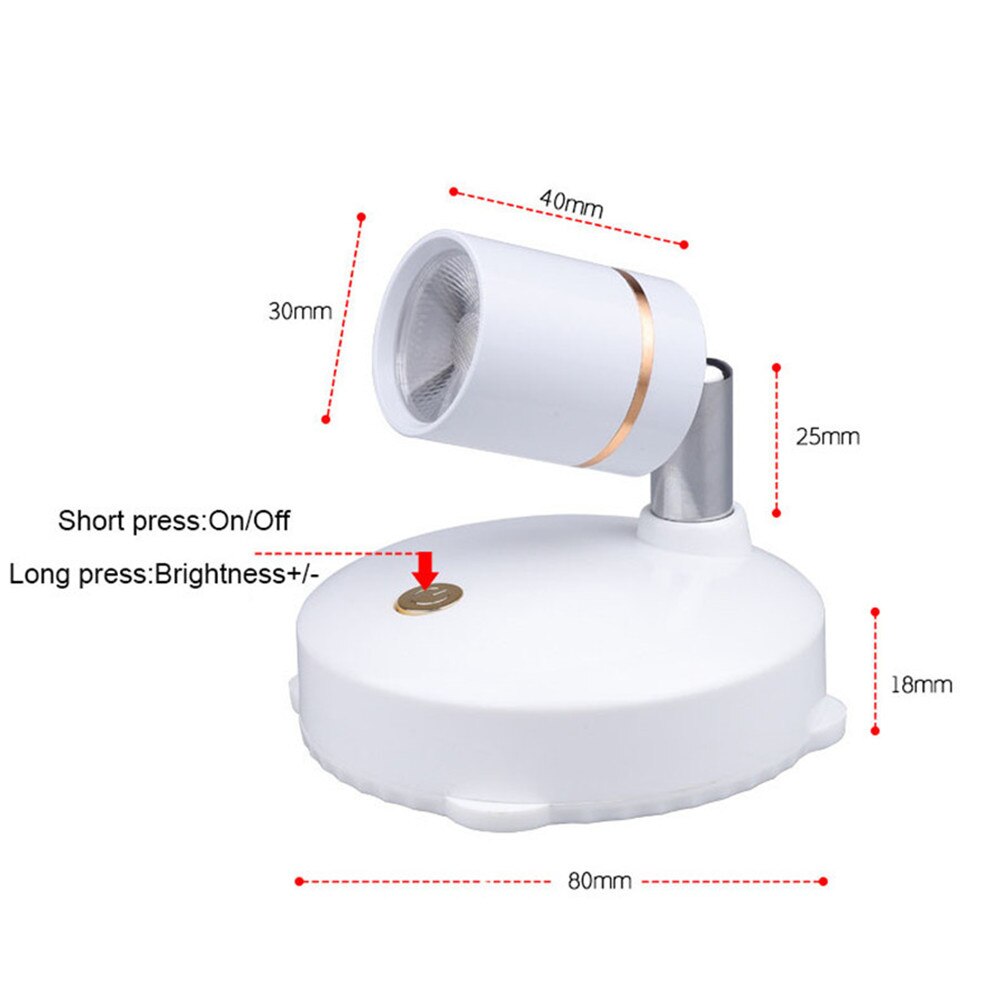 Norvo | Smart LED Fjernkontroll Oppladbart Spotlys
