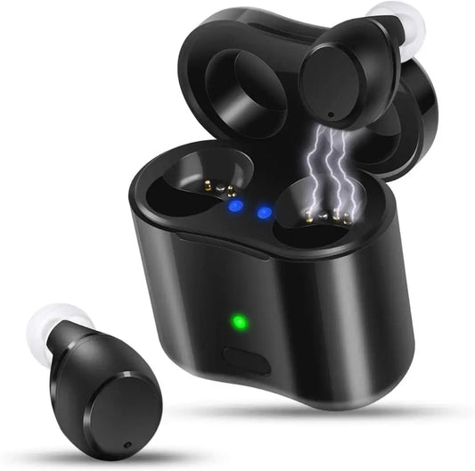 Norvo | ClearTone Oppladbar CIC Høreapparat for Eldre og Voksne