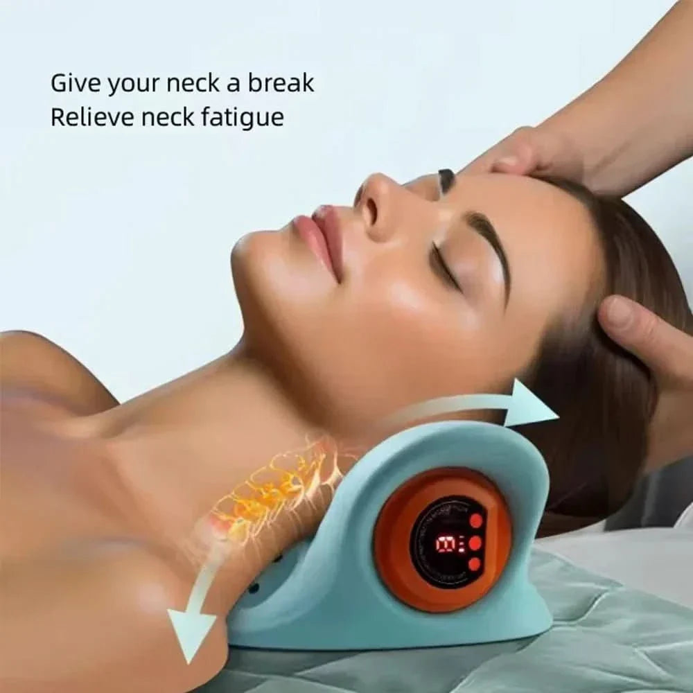 Norvo | EMS nakke massager med akupressur og trekk for smertelindring